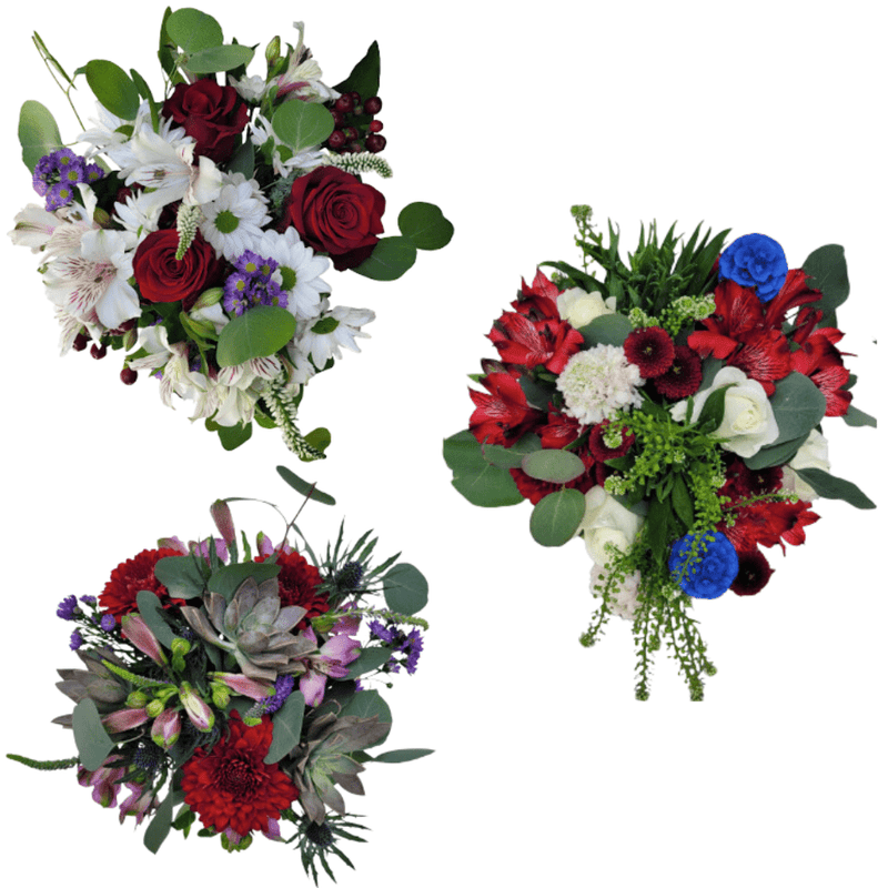 Patriotic Flower Bouquets (Fourth of July)