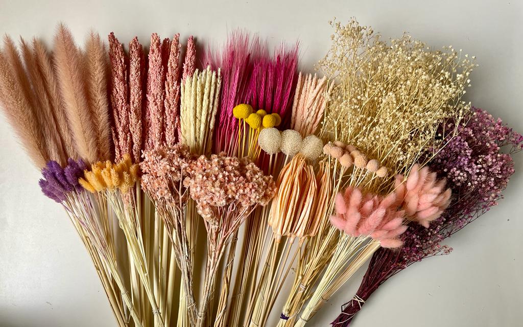 Dried Linium Bunch Dried Flowers Dried Plants Filler Flowers 
