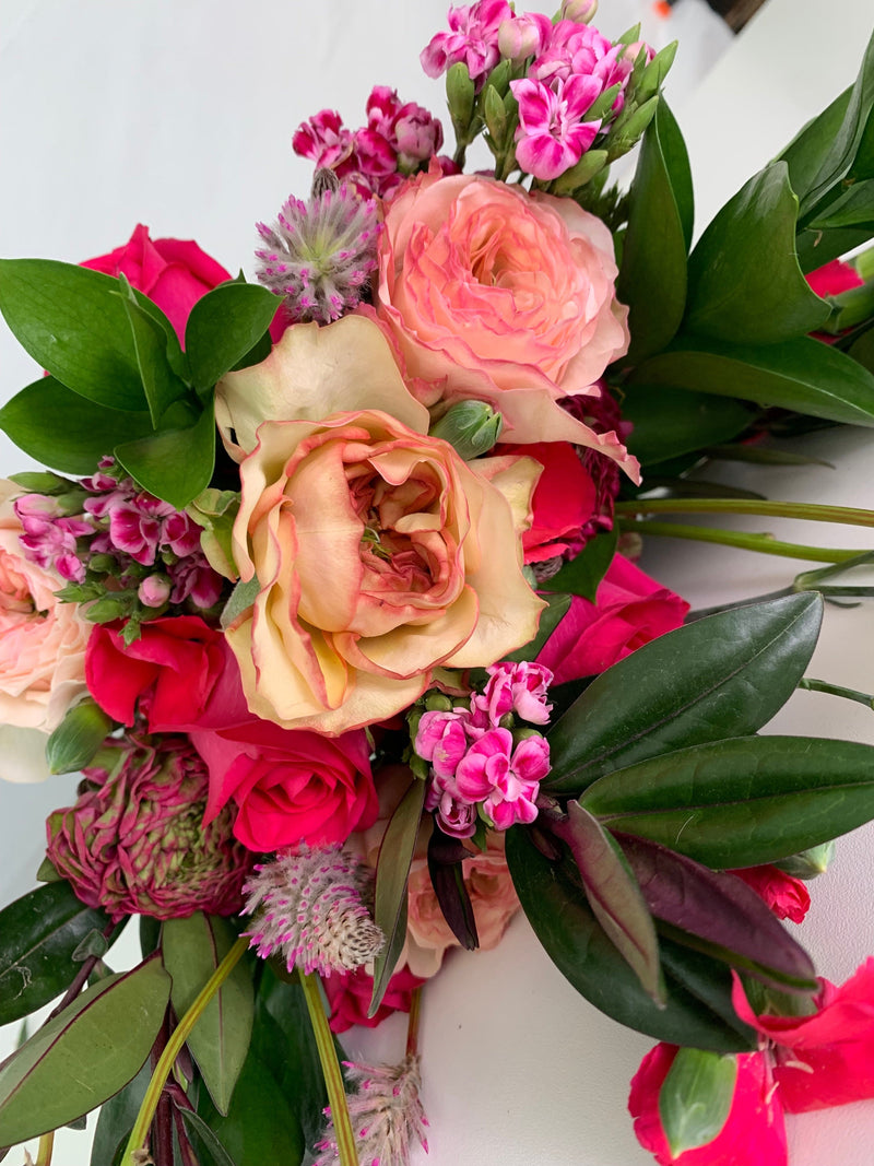 Viva Magenta DIY Bridesmaid Bouquet