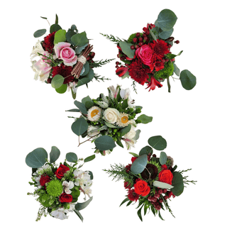 Petite Messy With Roses X-Mas Collection Floral Bouquets