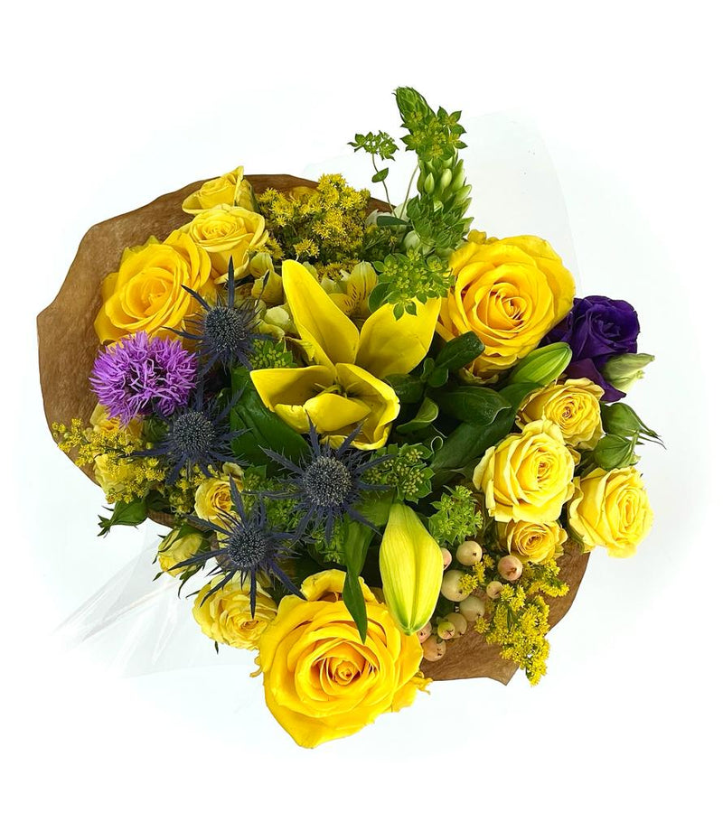Romantic Yellow Obsession Floral Bouquet