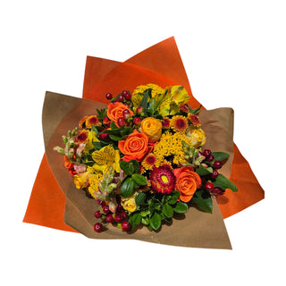 Supreme Fall Bouquet – Wholesale Premium Rose & Eryngium Harvest Bouquets | Farm Direct
