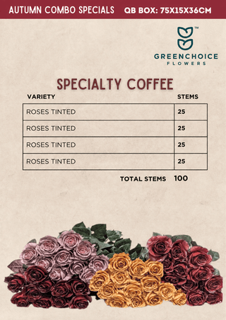 Specialty Coffee Mix Box – Tinted Roses in Warm Shades