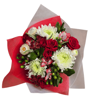 Supreme Christmas Bouquet - Design 2 - Red & White - original Christmas bouquet photograph