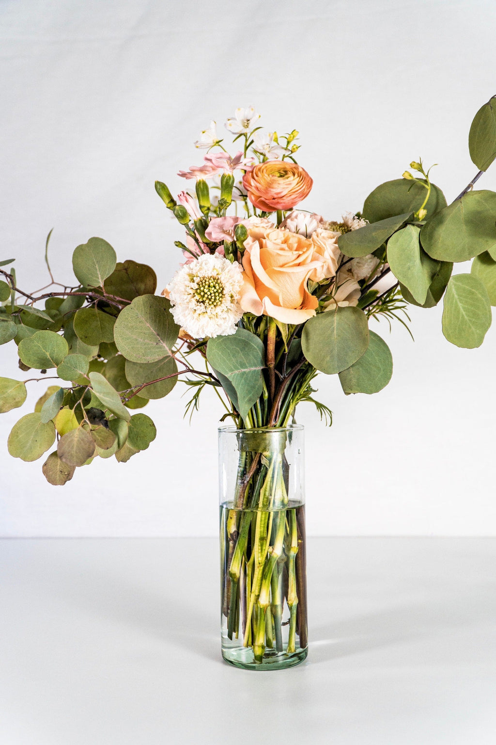 Bellini Peach  Wedding - Bridesmaid Bouquet