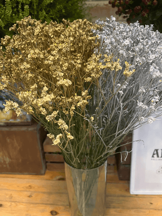 Metallic Gold & Silver Tinted Gypsophila – 250g Bunches (8-Bunch Box)