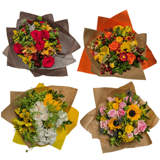 Supreme Fall Bouquet – Wholesale Premium Rose & Eryngium Harvest Bouquets | Farm Direct