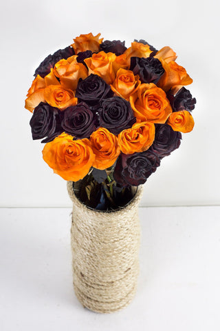 Buy Online High quality and Fresh Halloween Dyed Roses - Greenchoice Flowers